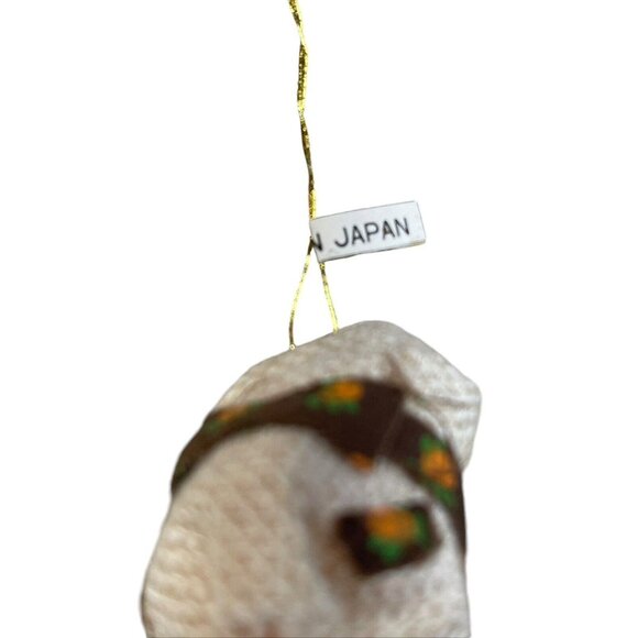 Vintage Corn Husk Doll Ornament Christmas Holiday 4 in Made in Japan Set of 4 - Picture 8 of 8